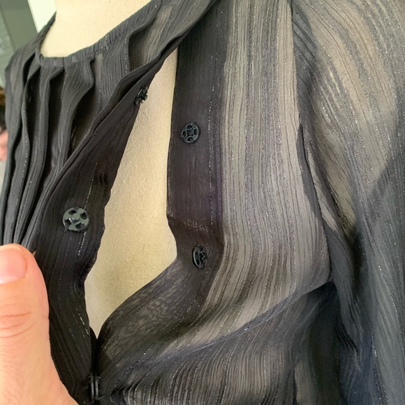 Black Sheer Blouse - Picture 7 of 7